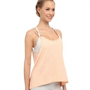 Alo Yoga Alexa Strappy-Back Sport Tank Tropical Peach Size S/M PTP15 Oversized